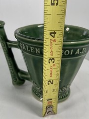 Vtg Coricidin RX Pharmacy Adv Mortar & Pestle Mug Schering McCoy Pottery