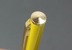 Rare Thin Yellow Colazal Metal PEN Drug Rep Pharmaceutical Promo Advertising