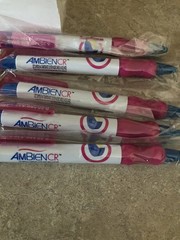 Ambien CR Pen & Sticky Note Bundle (10 pens and 10 sticky note pads) NEW Sealed