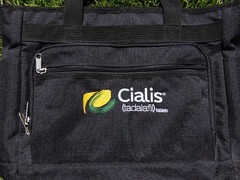 Cialis Multi-Pocket Vintage 2000s Gemline 4550 Pharmaceutical Promo Utility Tote
