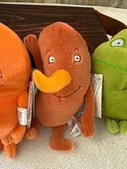 Actos Pharmaceutical Drugs Plush Advertising Drug Representative Set of 4 tags