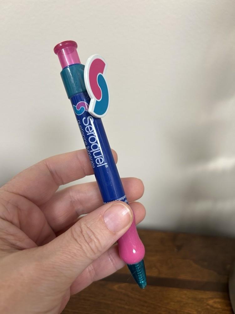 Drug Rep Pen Seroquel Advertising Promotional Promo Pharmaceutical Sales Pharma