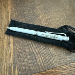 Vtg 90s NEUMEGA Silver Tone Metal Medical Drug Rep Pharmaceutical Pen Ballpoint