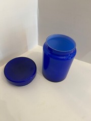 Vintage Cobalt Blue Glass Jar