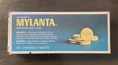 Vintage 1970’s Mylanta Antacid Chewable Tablets – Box Only