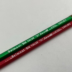 Vintage BELMONT Rexall Big Value Pencils Red Green s-845 no 2