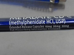 Metadate CII PENS 1 Heavy Metal Twist Drug Rep Pharmaceutical Advertising RARE