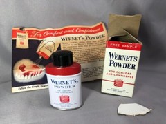 Wernet’s TOOTH POWDER Sample TIN Dental Pharmacy Drug Original VINTAGE Box