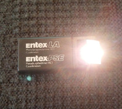 Pharmaceutical Drug Rep Promo Rare Vintage Entex LA and Entex PSE Flashlight
