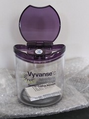 Vyvanse Multipurpose Plastic Jar Pharmaceutical Repr Collectibles