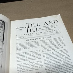 Tile And Till Magazine Eli Lilly And Company November 1933 Indianapolis Indiana