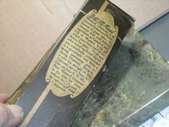 Vintage compound mustard ointment torn box and used up tube FW McNess prop