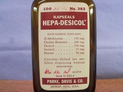 Pair of set Desicol & Hepa-Desicol bottles