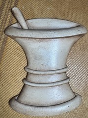 Vintage Sexton Metal Mortar and Pestle Pharmacy Sign Plaque 7″ X 6″