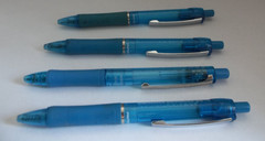 Nasacort AQ Pharmaceutical Promo Pens–Medium Wt Plastic/Rubberized Grip–Lot of 4