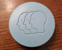 Vintage FIORICET Tablets Pill Box Container Plastic Screw Top Pharmaceutical