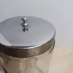 VTG PROFEX ’40s-’50s Glass Apothecary Dental Jar Containers Medical USA Set Of 3