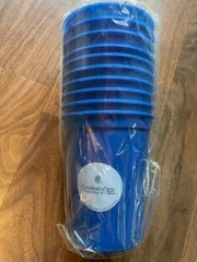 10 Vintage Drug Rep Plastic Cups Cymbalta Blue Pharmaceutical Advertising Promo