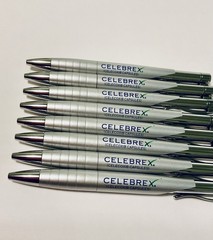 BEXTRA CELEBREX PHARMACEUTICAL REP PEN METAL RETRACTABLE REFILLABLE LOT OF 8