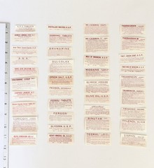 Vintage Pharmacy Apothecary Bottle Labels NOS 1950-60’s (Lot of 38 as pictured)