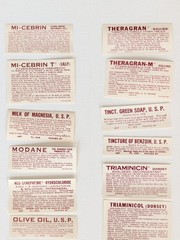Vintage Pharmacy Apothecary Bottle Labels NOS 1950-60’s (Lot of 38 as pictured)