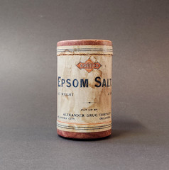 Vntg ADRUCO Cardboard Container Alexander Drug Company Oklahoma City Epsom Salts