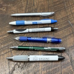 Lot 6 Pharmaceutical Drug Rep Pens Medical, Collectibles, Heavy Metal, Plastic