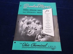 1950’s Scanlan-Morris Operating Table advertising brochure Ohio Chemical B325