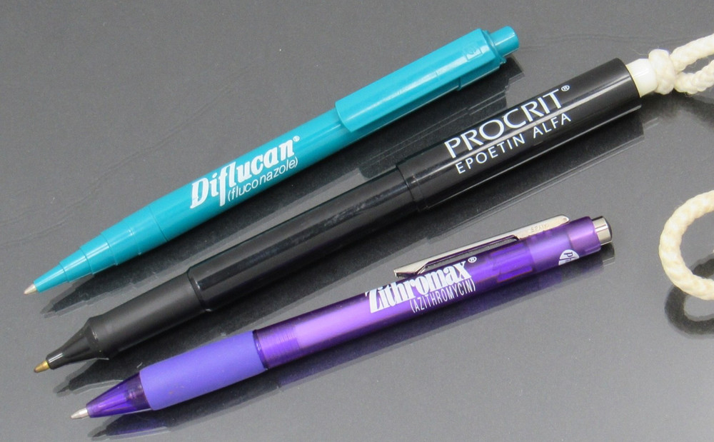 Diflucan Procrit Zithro PENS Drug Rep Pharmaceutical Promo Advertising Lot of 3