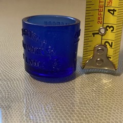 William R. Warner & Co. Inc. Heaping Teaspoon Cobalt Blue Glass