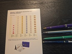 Pharmaceutical Lot – Zithro Drug Rep Promo Advertising Notepad Metal PENS Writes