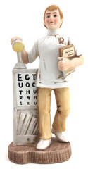 Lefton Vintage Eye Doctor Optometrist Porcelain Figurine