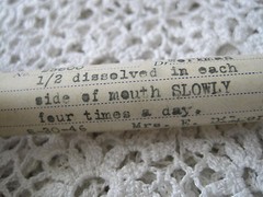 Ullery & Drinkwater Druggists Denver CO Glass Tube Medicine Cork 1946 Vintage