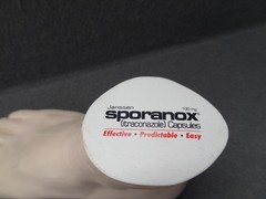 Janssen Sporanox Capsule Foot Display Model Prop Doctor Office Advertisement EUC
