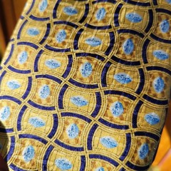 Pfizer Neck Tie Silk Blue Pill Yellow Men’s Necktie Pharmaceutical Gift