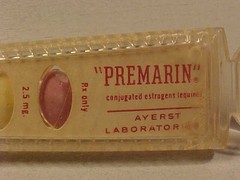 Vintage Averst Laboratories “Premarin” Drug Advertising Letter Opener Magnifier