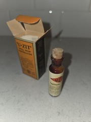 Vintage U-ZIT TOOTHACHE DROPS with Original BOX and Bottle