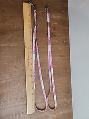 2 Ciloxan Pink Eye Lanyard Drug Rep Pharmaceutical Promo Advertising White