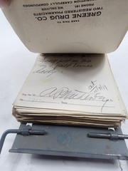 Prescription Atlas Rx Pad Paper Apothecary Druggist Pharmacy Medicine 1939 1940