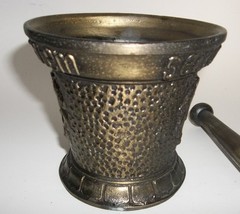 Vintage Heavy Brass RX Pharmacy Apothecary Mortar & Coricidin Pestle
