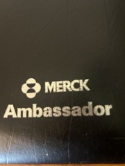 Merck ambassador Vinyl Bag 17”x12”