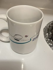 Pfizer Zoloft Coffee Mug Cup White Blue Pharmaceutical Promo Rep Advertising VTG
