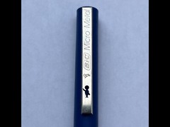 Vintage Bic Blue Prozac Micro Metal Ball Point Pen Made in USA