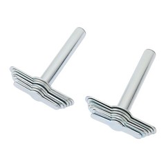 2PCS Cork Borer Stainless Steel Manual Cork Rubber Stopper Borer Tool For