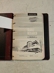 Vintage 1960’s G.D. Searle & Co Pharmaceutical Products Reference Book In Binder