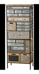 HS McCracken Prescription File Box Vintage Chicago Craft Storage Steampunk Stack