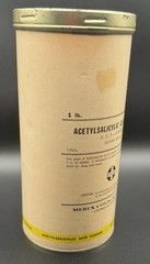 Rare Antique Merck Pharmaceutical Cardboard Container (With Product)