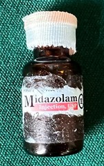 vtg empty brown amber vial for display #3