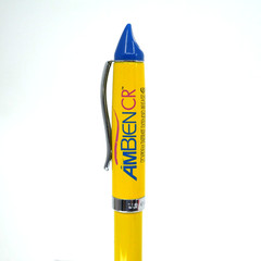 Drug Rep AMBIEN CR Heavy Metal Collectible Pharmaceutical Pen Yellow