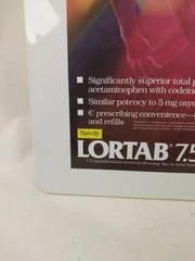 Lortab 7.5/500 Clipboard Advertising Rare Vintage Whitby Pharmaceuticals 1993